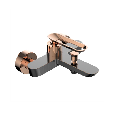 Bien Banyo - Bien Banyo Hermes Banyo Bataryası Fırçalı Bronz-Rose Gold