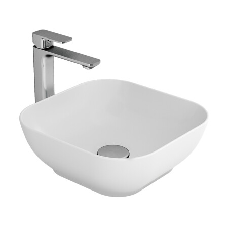 Bien Banyo - Bien Banyo Motto Gövde Üstü Kare Lavabo 38 cm