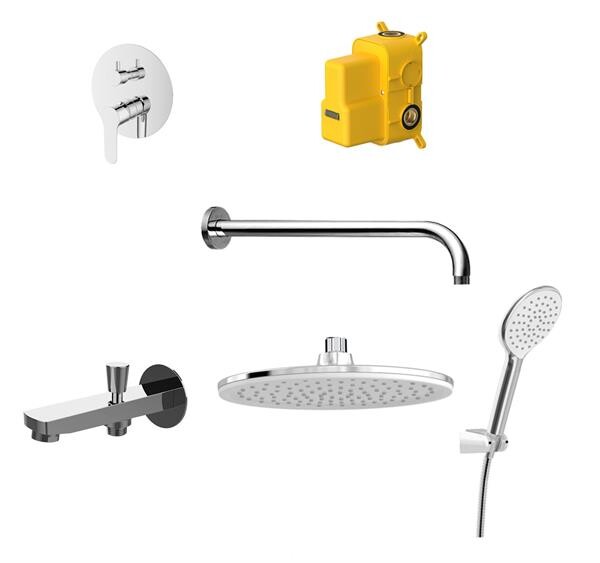 Bien Banyo Water Flowbox Sistemleri Round Ankastre Banyo Batarya Seti - Bien Banyo