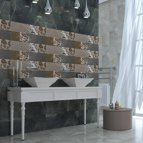Bien Seramik 30x60 cm Arch Gri Duvar Karosu - 2