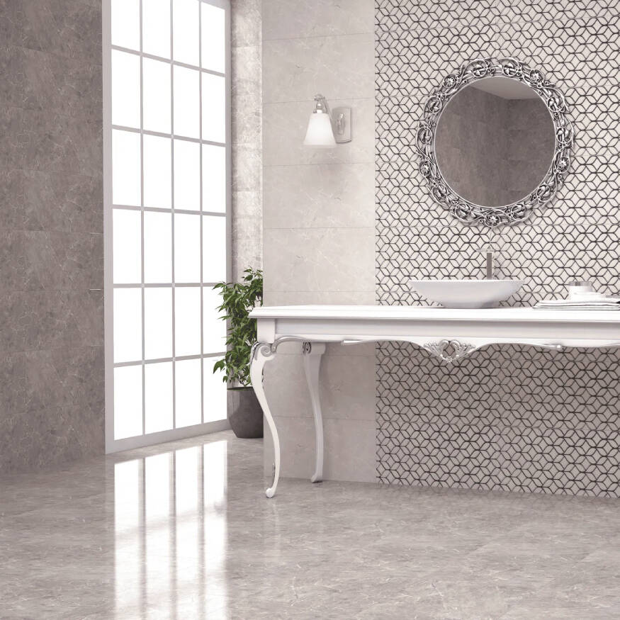 Bien Seramik 40x40 cm Imperial Gri Yer Karosu - 1