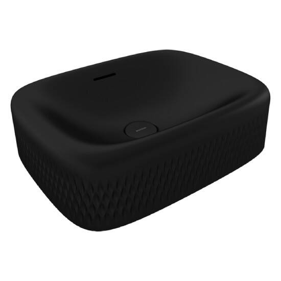 Bocchi New Age Tezgah Üstü Lavabo 55 cm Mat Siyah - 1