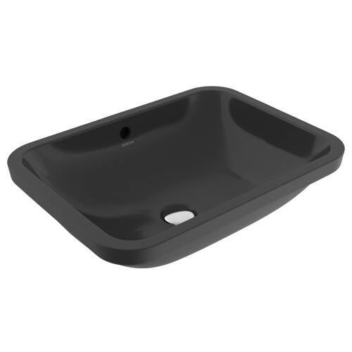 Bocchi Scala Arch Tezgah Altı Lavabo 55 cm Parlak Siyah - 1