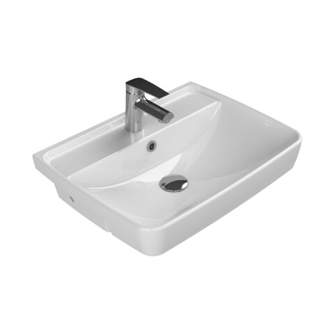 Cerastyle Duru Yarım Tezgah Üstü Lavabo 56x43 cm