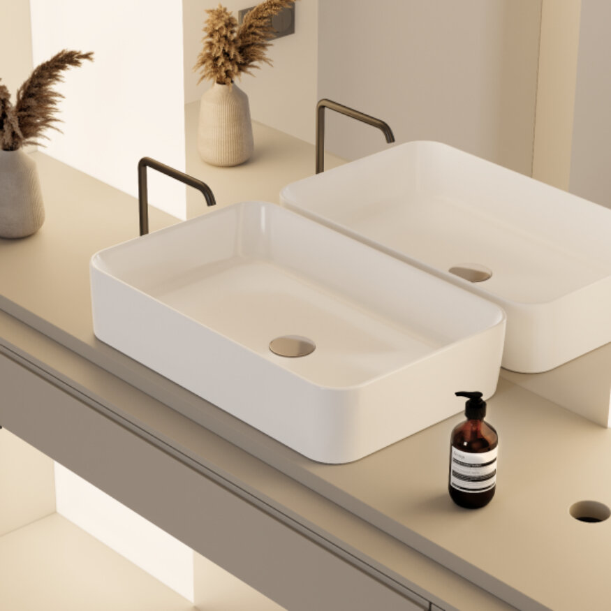 Cerastyle Hera Tezgah Üstü Lavabo 60x38 cm - Cerastyle