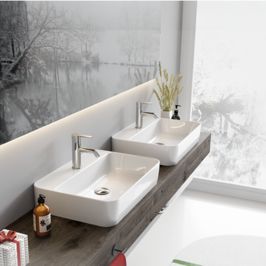 Cerastyle Hera Tezgah Üstü Lavabo 60x42 cm - Cerastyle