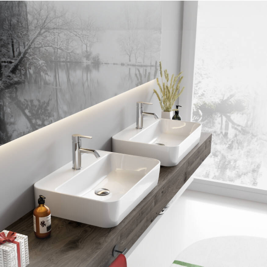 Cerastyle Hera Tezgah Üstü Lavabo 60x42 cm - 1