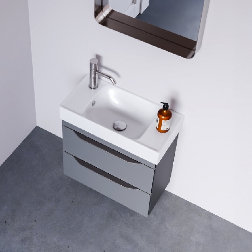 Cerastyle Sharp Etajerli Lavabo 60x30 cm - Cerastyle
