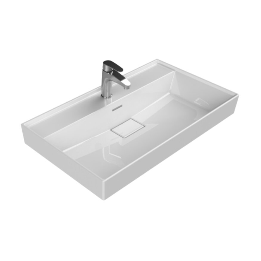 Cerastyle Sharp Etajerli Lavabo 80x48 cm - 2