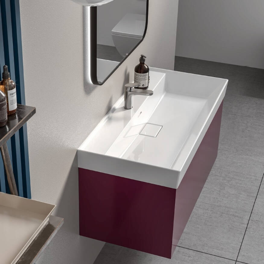 Cerastyle Sharp Etajerli Lavabo 80x48 cm - 1