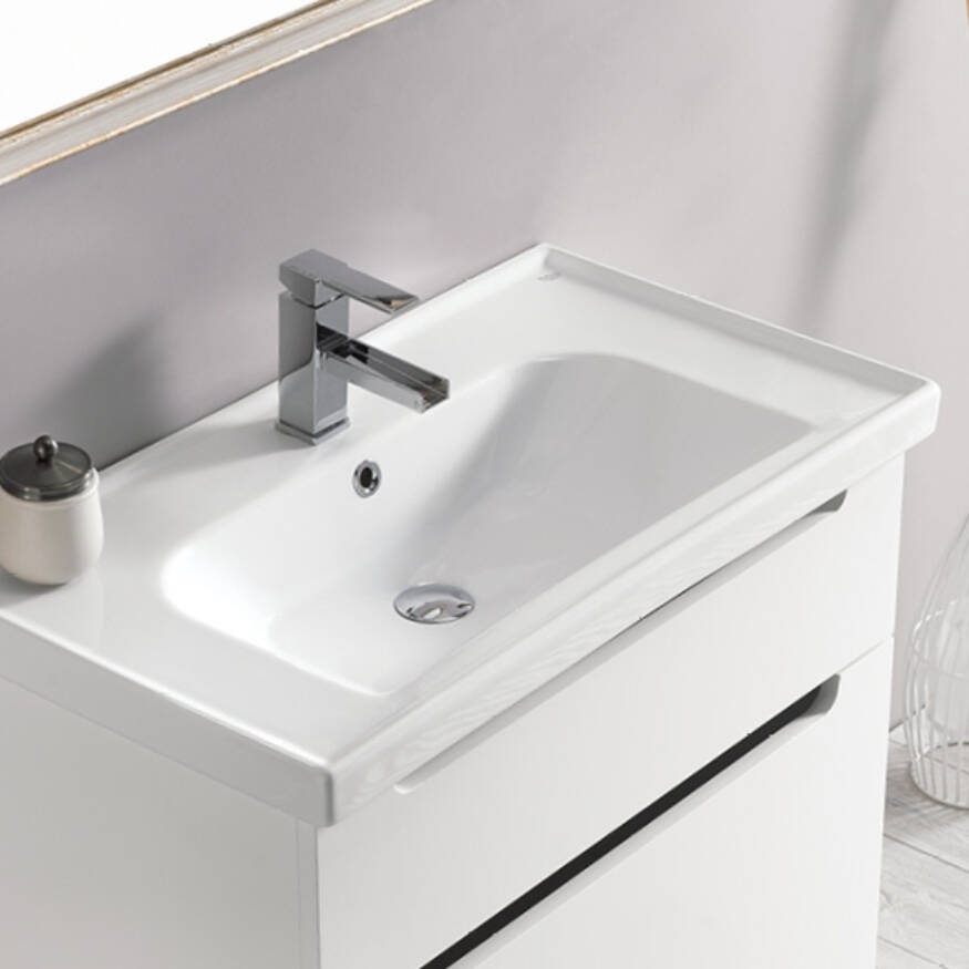 Cerastyle Frame Etajerli Lavabo 70x45 cm - 1