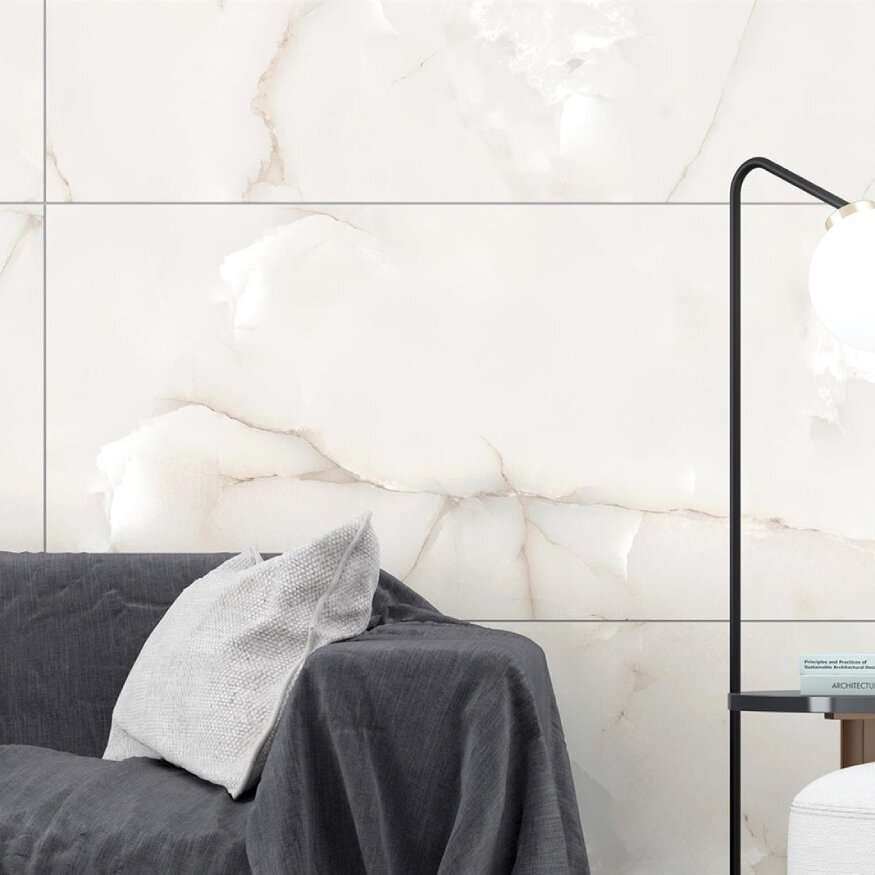 Duratiles 60x120 cm Neo Onix Beyaz Yer Karosu - Duratiles