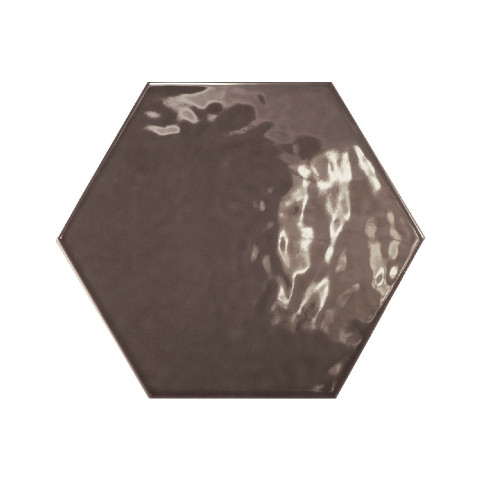 Equipe 17,5x20 cm Hexatile Gris Oscuro Brillo Koyu Gri Duvar Karosu