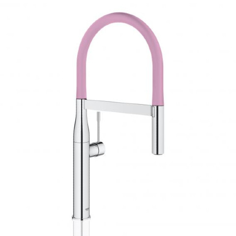 GROHE Essence New Professional Mutfak Bataryası Pembe