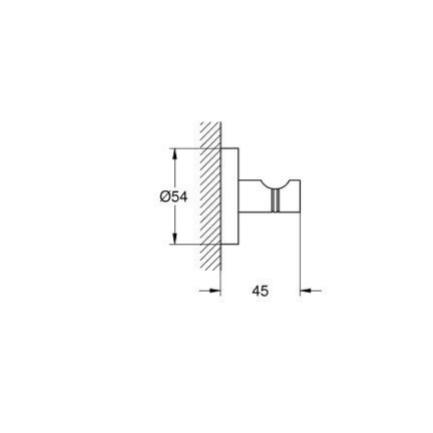 GROHE Essentials Siyah Havlu / Bornoz Askısı 1024602430 - 2