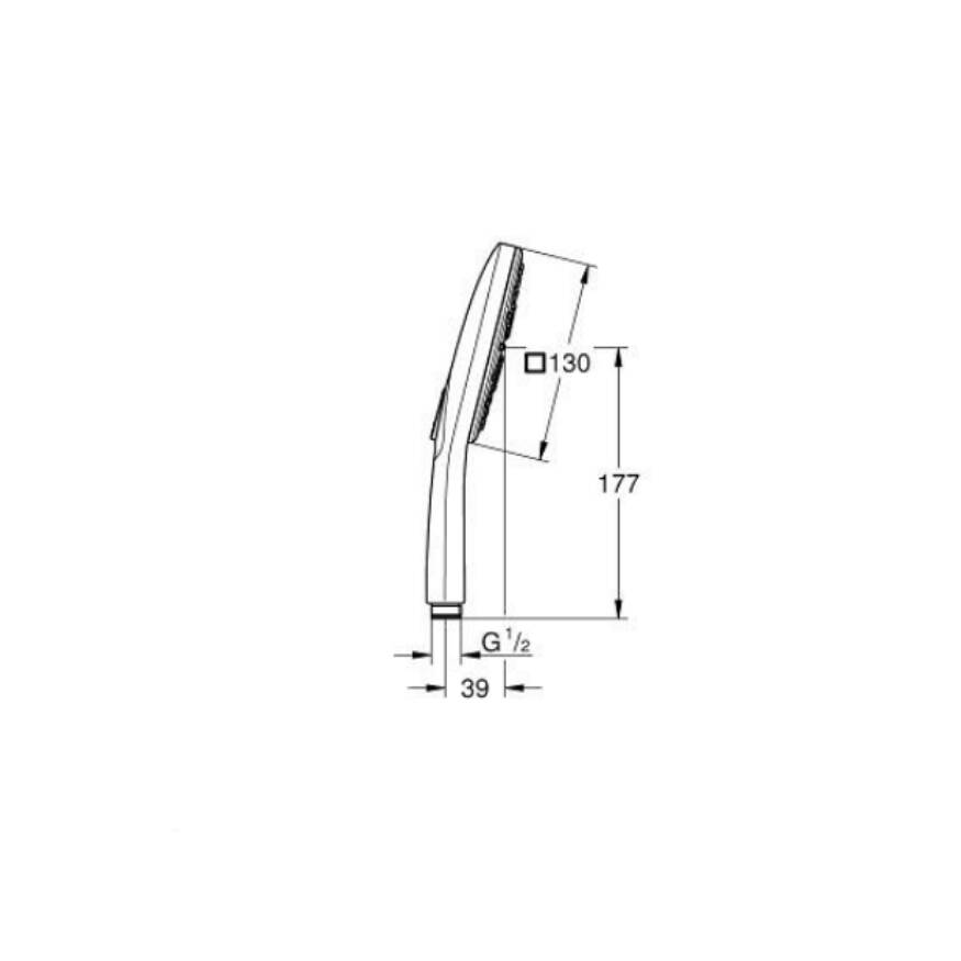 GROHE Rainshower SmartActive 130 Cube El Duşu 3 Akışlı - 5