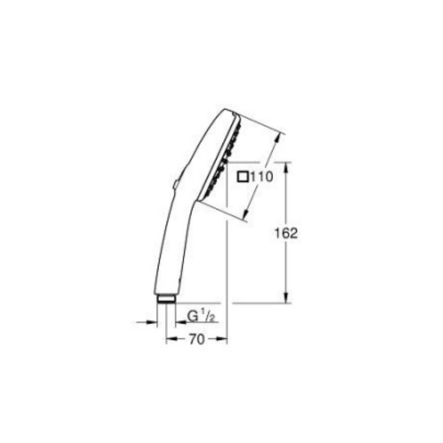 GROHE Tempesta Cube 110 El Duşu 26746003 - 4