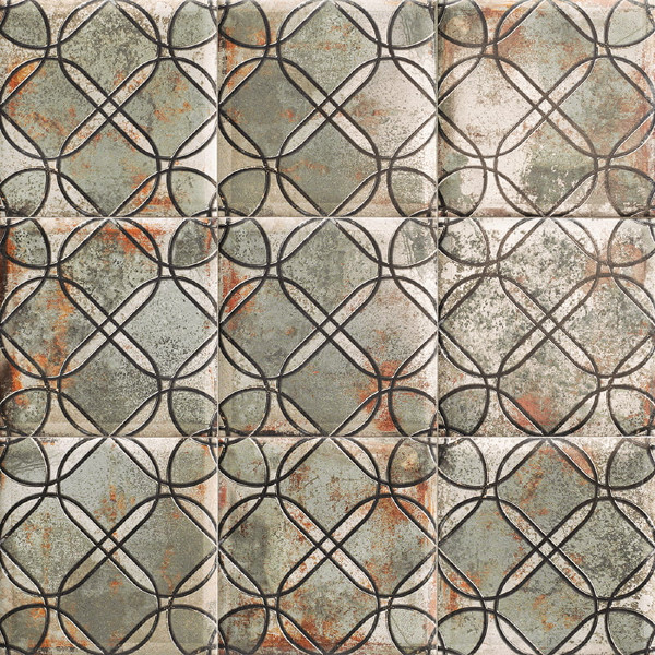 Mainzu 20x20 cm Tin Tile Sheet Dekor Duvar Karosu