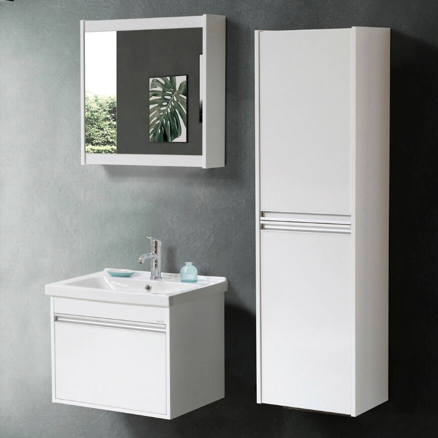 Martat Banyo Teos 60 cm Banyo Dolabı Beyaz - 1