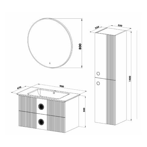 Martat Banyo Vanity Boy Dolap - 4