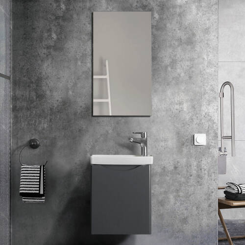 Martat Banyo Zen 40 cm Banyo Dolabı Mat Antrasit - 1