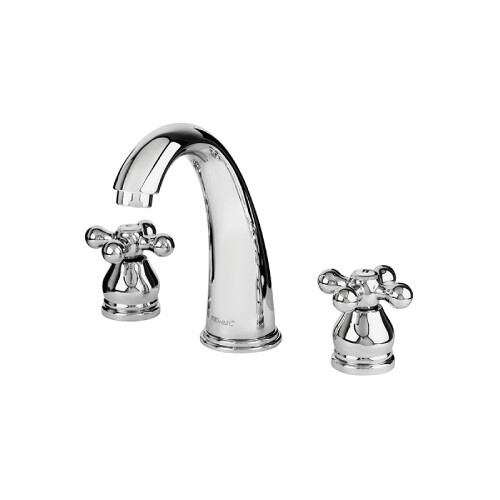 Newarc Nostalgic 3 Delikli Lavabo Bataryası Krom - 2