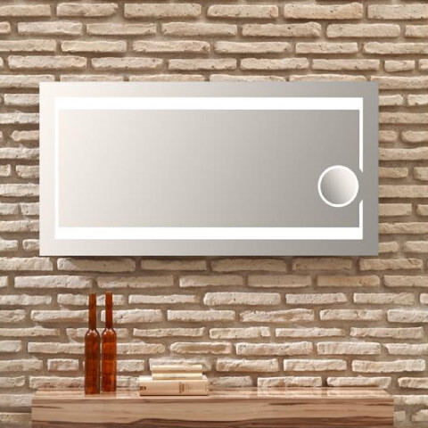 Orka Banyo - Orka LED Işıklı Büyüteçli Galata Ayna 120x60 cm