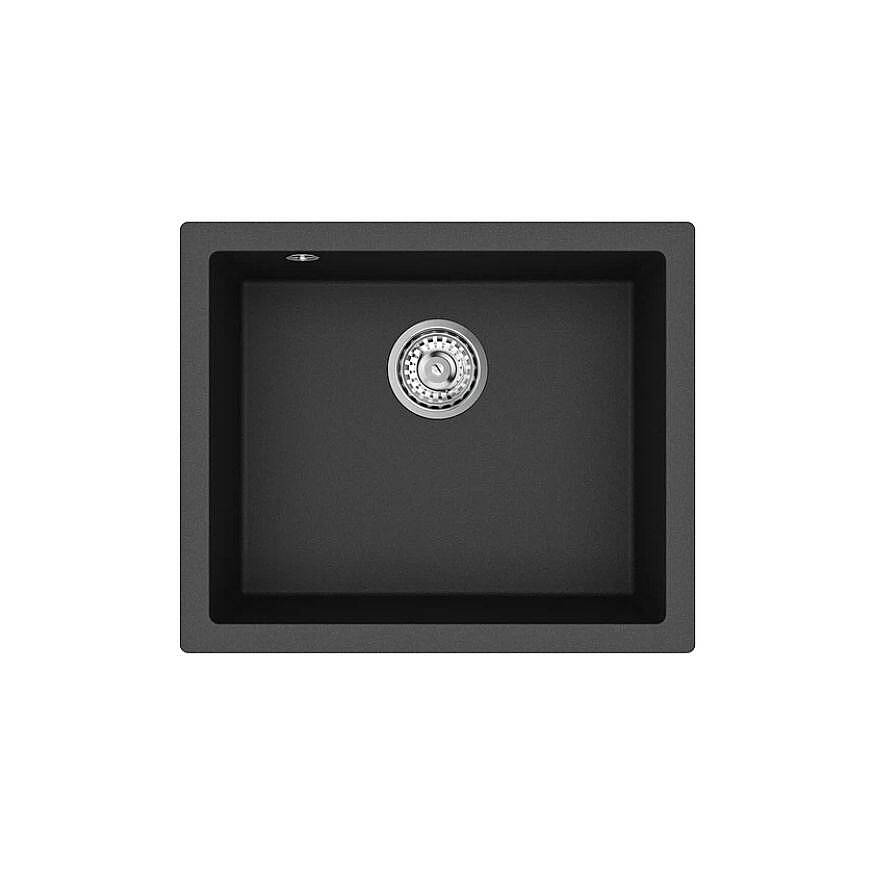 Teka Cave 49.50 B-TQ Tek Hazneli Siyah Tequartz Eviye 115250000 - 1