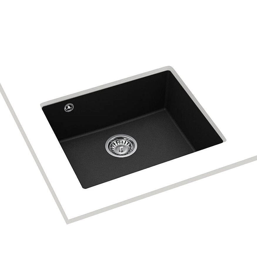 Teka Cave 49.50 B-TQ Tek Hazneli Siyah Tequartz Eviye 115250000 - 2