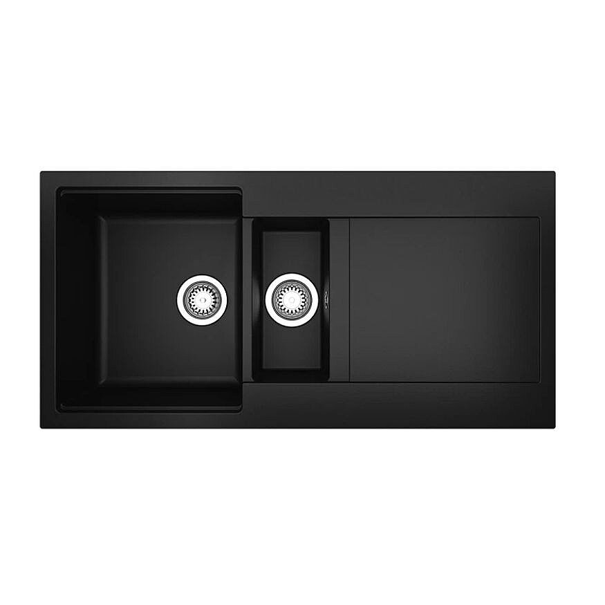 Teka Clivo 60 B-TQ 1½B 1D Plus Siyah Tequartz Eviye 115380003 - Teka