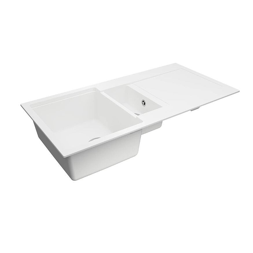 Teka Clivo 60 B-TQ 1½B 1D Plus Beyaz Tequartz Eviye 115380004 - 2