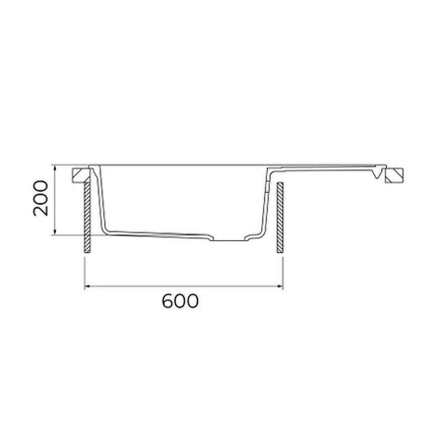 Teka Clivo 60 B-TQ 1B 1D Siyah Tequartz Eviye 115350005 - 3