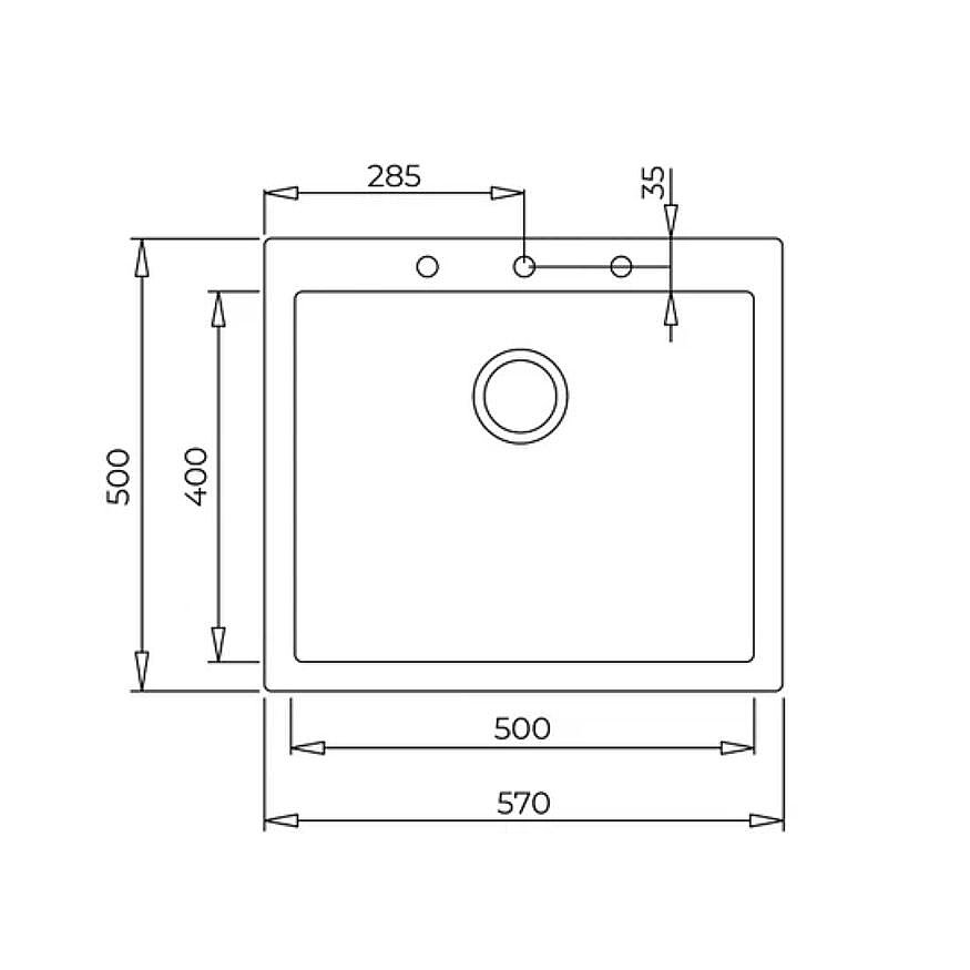Teka ForSquare 50.40 TG Beyaz Tegranit Eviye 115230009 - 2