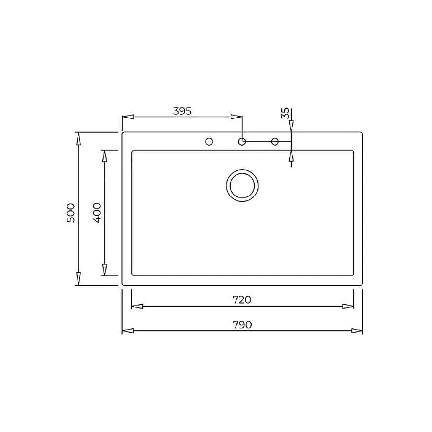 Teka ForSquare 72.40 TG Siyah Tegranit Eviye 115230000 - 2