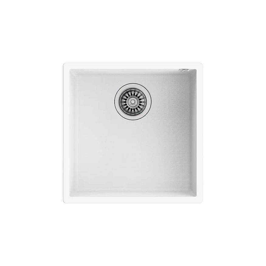 Teka Square 40.40 TG Beyaz Tegranit Eviye 115230029 - 1