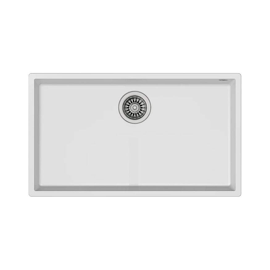 Teka Square 72.40 TG Beyaz Tegranit Eviye 115230019 - 1
