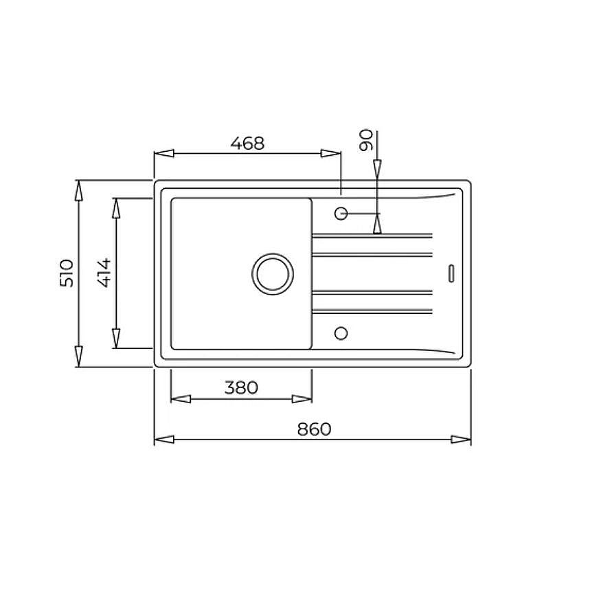 Teka Stone 50 B-TG 1B 1D Beyaz Tegranit Eviye 115330019 - 2