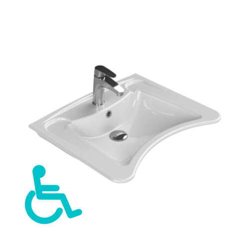 Turkuaz Bedensel Engelli Lavabo 60 cm